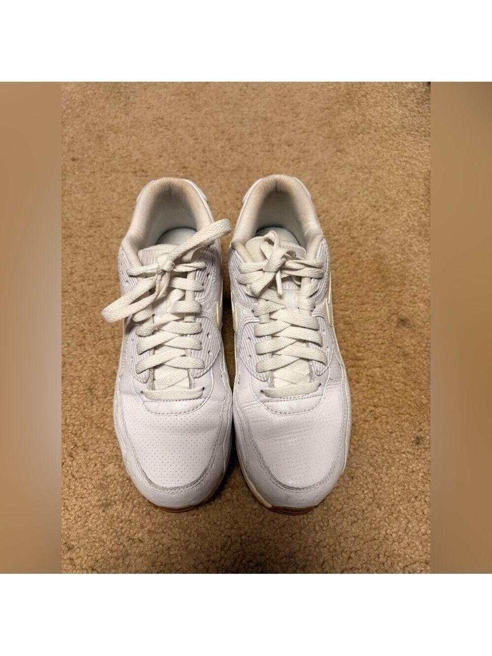 Nike Vintage White Lace-Up Sneakers